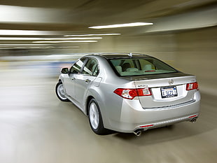 silver Acura sedan