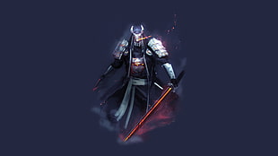 samurai game wallpaper, warrior, cyborg, samurai HD wallpaper