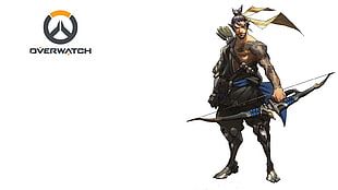armored man illustration, Overwatch, Hanzo (Overwatch) HD wallpaper