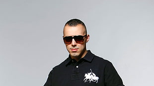men's black polo shirt