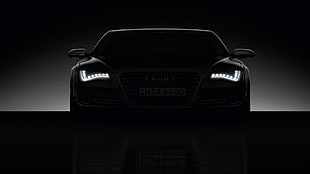 silhouette of Audi R8 HD wallpaper