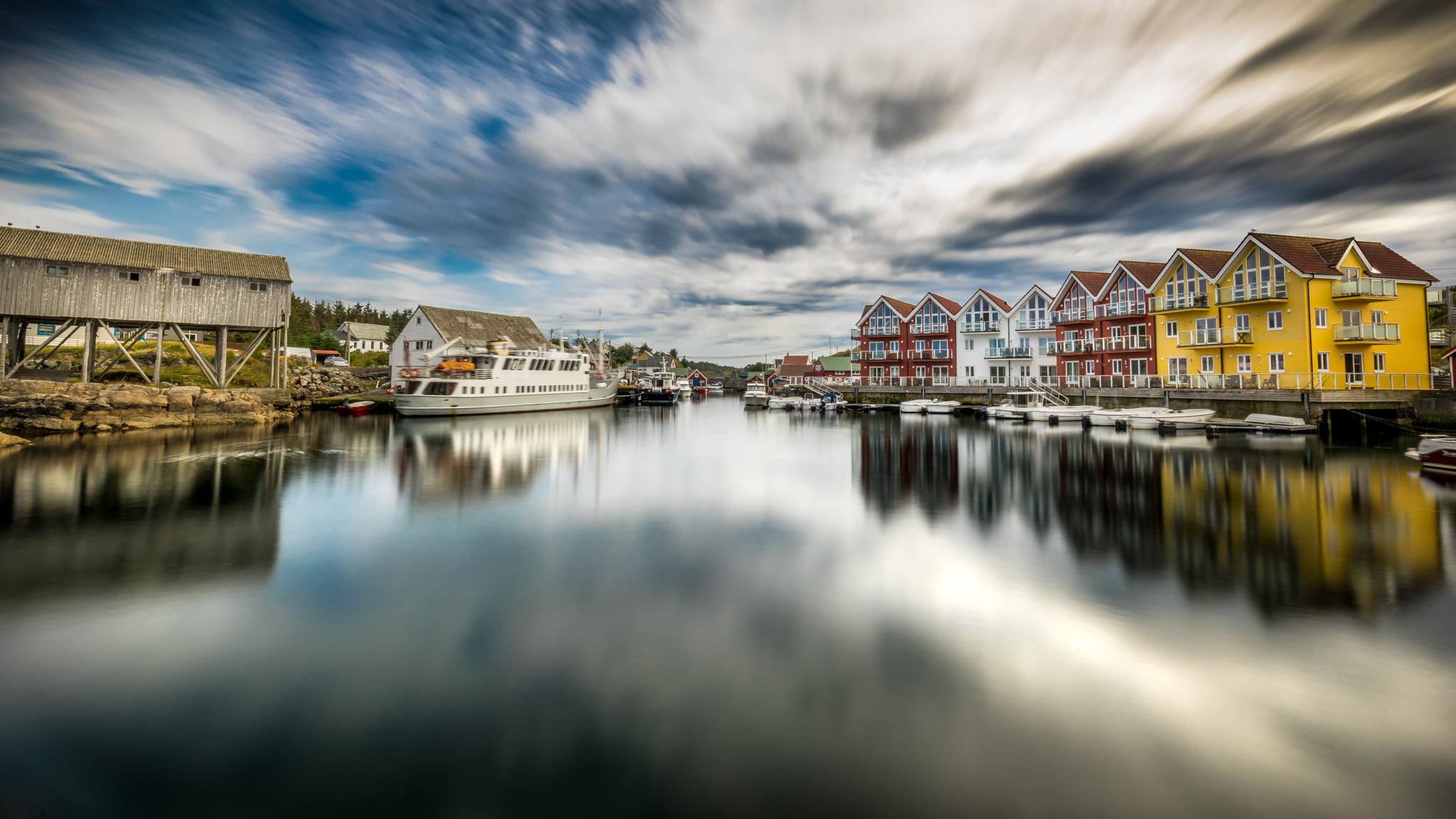 Body of water between houses view \, norway HD wallpaper | Wallpaper Flare