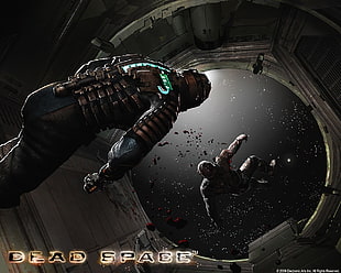 black and gray motorcycle helmet, video games, Dead Space, Isaac Clarke HD wallpaper