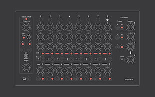 control panel, minimalism, digital art, simple