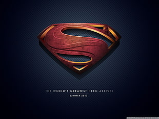Superman logo, Man of Steel HD wallpaper