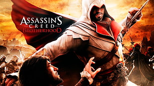 Assassin's Creed Brotherhood game cover, Assassin's Creed: Brotherhood, video games HD wallpaper