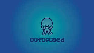 Octofused logo, vector, pixel art, digital art, octofused