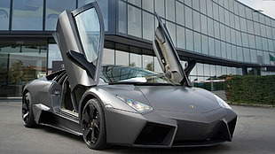 silver-colored Honda sedan, Lamborghini Reventon, car