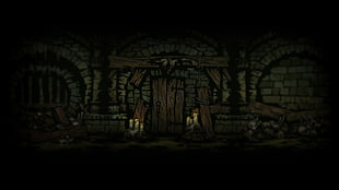 house illustration, Darkest Dungeon, video games, dark HD wallpaper