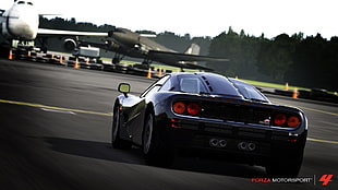black car, Forza Motorsport, Forza Motorsport 4, car, video games
