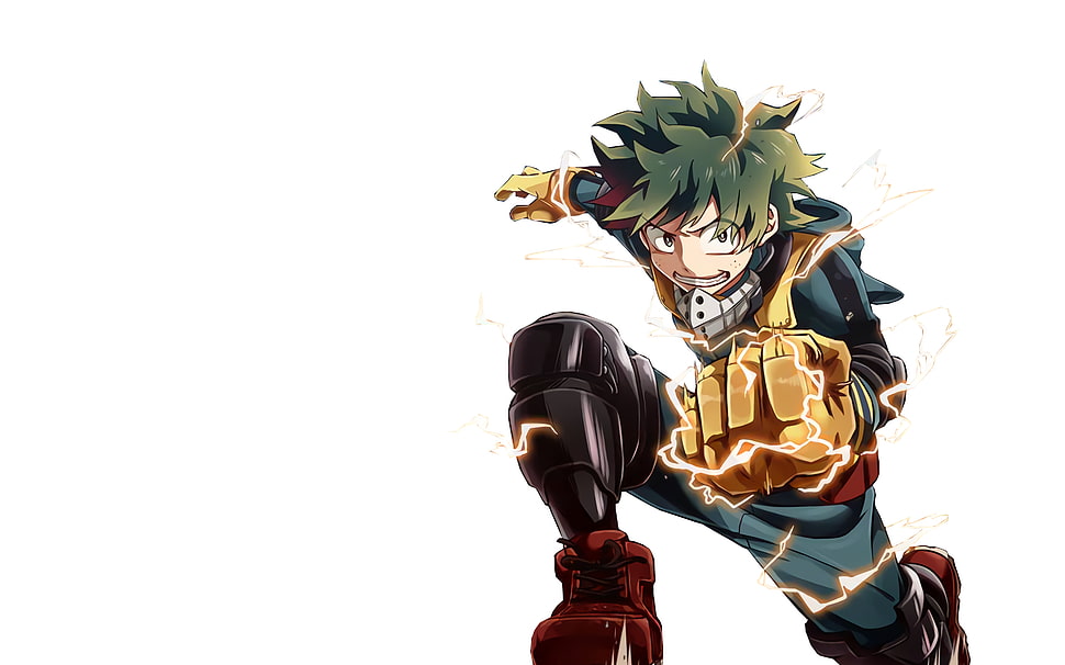 Boku No Hero Academia character illustration, Boku no Hero Academia, Midoriya Izuku HD wallpaper