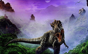 Tyrannosaurs Rex graphics poster HD wallpaper