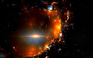 galaxy digital wallpaper, space, galaxy