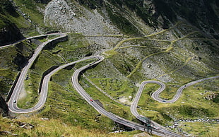 landscape photo of highway HD wallpaper