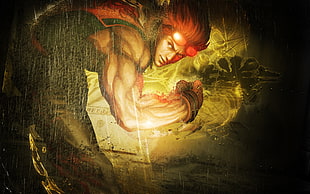 Street fighter x tekken,  Fighter,  Rain,  Look HD wallpaper