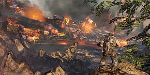 videogame application screenshot, Gears of War 3, Xbox 360, video games HD wallpaper