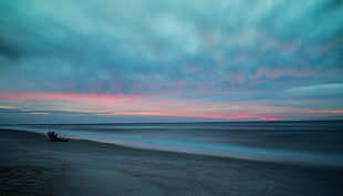 body of water at sunset, nature, water, beach