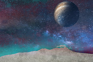 galaxy painting HD wallpaper