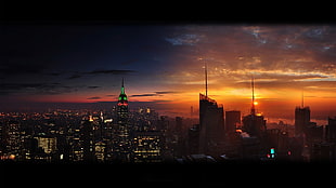 Empire State building HD wallpaper