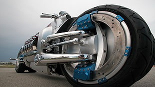 silver and black stretch motorcycle, vehicle, Dodge Tomahawk HD wallpaper