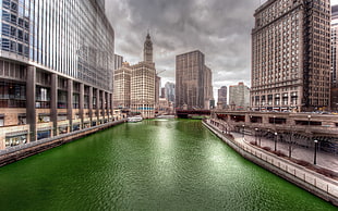 body of water, cityscape, HDR, building, river