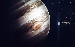 Jupiter planet illustration HD wallpaper