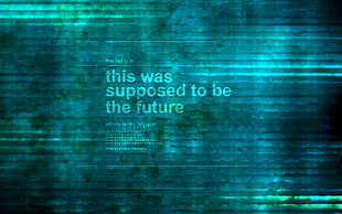 this was supposed to be the future text, quote, typography, digital art, humor HD wallpaper