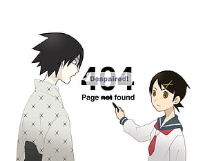 two anime characters digital wallpaper, nozomu itoshiki, Sayonara Zetsubou Sensei, Kafuka Fuura, anime