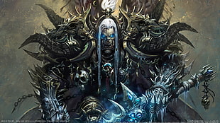 Abbadon graphic, World of Warcraft, watermarked HD wallpaper