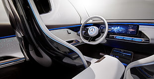 white car interior HD wallpaper