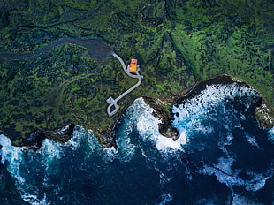 body of water, Iceland, aerial view, sea, coast