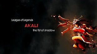 League of Legends Blood Moon Akali, video games, Akali, League of Legends HD wallpaper