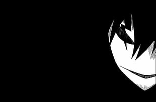 white masked anime character digital wallpaper, Darker than Black, minimalism, Hei, Black Reaper HD wallpaper