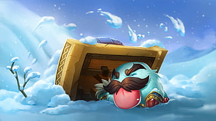 cartoon character monster illustration, League of Legends, Poro, braum