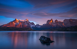 black rock formation, photography, nature, landscape, mountains