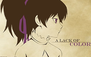 A Lack of Color poster, anime, Darker than Black, Yin HD wallpaper