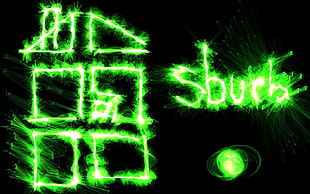 Sburb text advertisement, Homestuck, digital art, green HD wallpaper