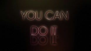 you can do it text illustration, typography, motivational, reflection HD wallpaper