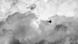airliner, military, military aircraft, clouds, Eurofighter Typhoon HD wallpaper