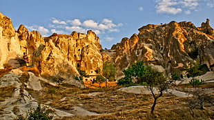 brown mountains, Cappadocia HD wallpaper