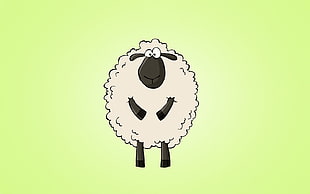 Shawn the Sheep illustration HD wallpaper
