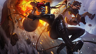 female character illustration, Evelynn, Twitch, League of Legends, video games HD wallpaper
