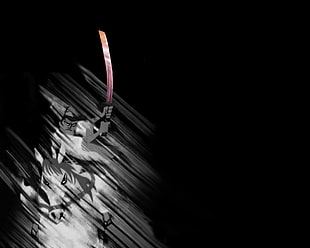 Samurai Jack illustration, samurai, Samurai Jack, cartoon, black background HD wallpaper