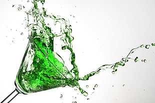 spilled green cocktail, cocktail, splash, 8k HD wallpaper