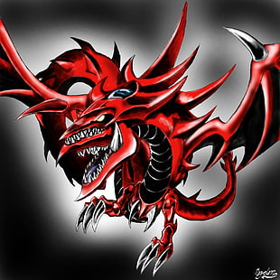 Slifer The Sky Dragon illustration, Slifer the sky dragon, Yu-Gi-Oh HD wallpaper