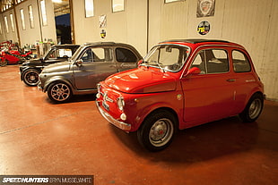several compact cars, Abarth, car, Speedhunters, vehicle HD wallpaper