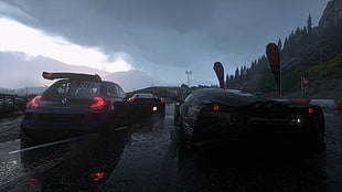 three cars, Driveclub, video games HD wallpaper