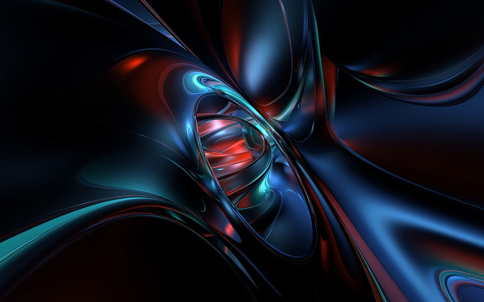 Blue,black,and red abstract art HD wallpaper | Wallpaper Flare