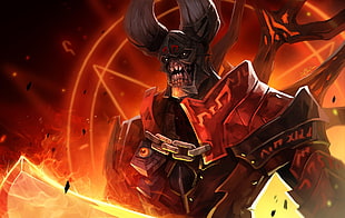 Demon character illustration HD wallpaper