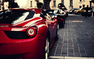 red car, Ferrari, Ferrari 458 HD wallpaper